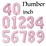 Cifeeo  40'' Large Gradient Number Balloons Baby Shower Happy Birthday Decoration Birthday Party Decorations Adult Kids Digital Balloons