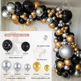 Cifeeo Black Gold Balloon Garland Arch Kit Confetti Latex Balloon 30th 40th 50th Birthday Party Balloons Decorations Adults Baby Shower