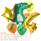 Dinosaur Party Decorations Dragon Balloons Set Paper Garland for Dino Jungle Birthday Party Decor Supplies Kids Children Favors