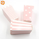 Christmas Gift New! 12PCS/Lot Popcorn Box/Cup Pink Theme Party Decoration For kids Happy Birthday Christmas Wedding Party Baby Shower Supplies