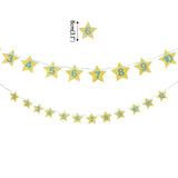 WEIGAO 1st Birthday Party Photo Garland Baby Shower First Birthday Girl Boy Party Monthly Picture 1-12 Months Photo Props 1 Year
