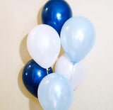 20pcs Metal Gold Silver Balloons Ink Blue Latex Balloon Wedding Birthday Party Decoration Festival Celebration Supplies Air Ball