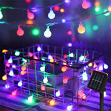 Christmas Gift Fairy String Lights Solar Light Outdoor 8 Modes 100LED Waterproof Globe Starry Strings for Christmas Bedroom Garden Yard Wedding