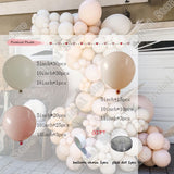 Cifeeo 1Set  Balloon  Decorations Balloon Garland Gold White Latex Balloon First Choice for Choose Yourself  Available Frozen