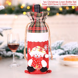 Christmas Wine Bottle Cover Merry Christmas Decorations For Home  Christmas Ornament New Year  Xmas Navidad Gifts