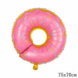 Christmas Gift 32Inch Donut Digital Foil Balloon Christmas Fruit Ice Cream Helium Balloon Birthday Party Decoration Kids Digital Balloon Showe