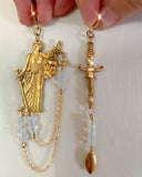 The Asymmetrical Lady Justice Earrings,LADY OF JUSTICE - Law, Attorney, Lawyer, Clerk, Judge, Court