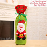 Christmas Wine Bottle Cover Merry Christmas Decorations For Home  Christmas Ornament New Year  Xmas Navidad Gifts