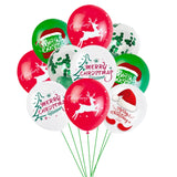 red/green santa tree christmas balloons gift new year party latex confetti balloon christmas decorations for home navidad 2022