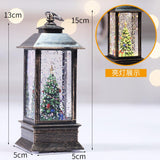 Christmas Gift Christmas Gift LED Night Light Glow Cute Portable Small Oil Lamp Holiday Decoration Desktop Ornaments Wind Lantern 2022 New Year