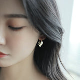 Elegant Metal Heart-Shaped Gold Disc Tassel Earrings For Woman Korean Fashion Jewelry Gothic Girl's Unusual Earrings Accessories