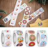 Christmas Gift 500Pcs Merry Christmas Stickers Animals Snowman Xmas Tree Decorative Stickers Wrapping Toys Gifts For Kids Label Christmas Tags