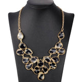 New Acrylic Punk Vintage Fashion Necklaces &Pendants Women Statement Necklace Gradient Drops Choker Maxi Colar Feminino