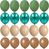 Christmas Gift 15/20pcs 10inch Balloon Kit Avocado Green White Gold Confetti Balls Birthday Wedding Jungle Party DIY Decoration Home Supplies