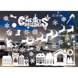 Christmas Gift Merry Christmas Window Stickers Christmas Decorations for Home Xmas Wall Stickers Decals Decor Navidad  New Year Stickers