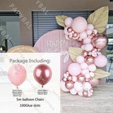 1Set White Gold Balloon Garland Arch Kit Wedding Latex Balloon Kid's Adult Birthday Party Decoration Baby Shower Globos Supplies