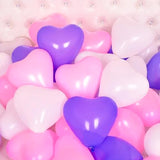 20/50pcs Pink White Purple Love Heart Shaped Latex Balloons Wedding Valentine's Day Birthday Party Decoration Ballons Air Globos