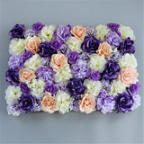 Christmas Gift 40x60cm Artificial Flower Wall Backdrop DIY Christmas Wedding Decoration Birthday Party Shop Window Flower Backdrop Panel Decor