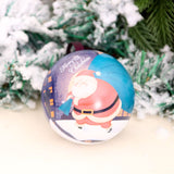 7 cm Christmas Tree Decor Hanging Balls Ornament Xmas Tree Can Ball Jar Storage Decorations Christmas Candy Cans Ball Kids Gift