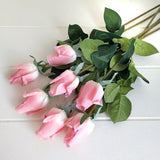 Free Shipping 11pcs/Lot Rose Artificial Flowers Real Touch Rose Flowers Home Decorations for Wedding Party or Birthday Bouquet