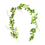 Christmas Gift Artificial Green Eucalyptus Willow Leaves Garland Vine Wedding Greenery Home Birthday Party Table Wall Green Leaves Decoration