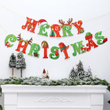 Christmas Gift Xmas Garland Christmas Banners Santa Claus Banner Snowman Elk Flag Xmas Trees Banners Decor 2022 Merry Christmas Decor For Home