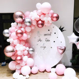 Christmas Gift 109pcs Pink Chrome Rose Gold Balloon Arch Garland 4D Ballon  Wedding Birthyday Baby Shower Party Background Decor Globos Kids To