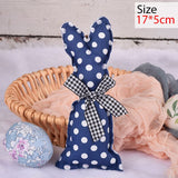 Cifeeo  Stuffed Rabbit Doll Easter Decoration For Home Cloth Art Bunny Ornaments Happy Easter Party Supplies Kids Gift