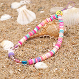 2021 New Colorful Acrylic Pearl Soft Pottery Cartoon Face Fruits Anti-lost Mobile Phone Strap Cord for Women Accessories