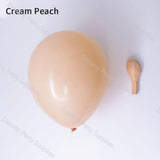 112pcs Brown Balloons Arch Kit Cream Peach Nude Latex Balloon Garland Engagement Anniversary Baby Shower Party Decor Supplies