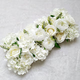 Luxury Wedding Road Cited Flowers Silk Rose Peony Hydrangea DIY Arched Door Flower Row Window T Station Wedding Decoration 50cm