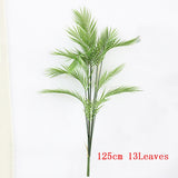Christmas Gift 98cm Large Artificial Palm Tree Tropical Tall Plants Fake Plastic Green Palm Leaves Ground Pot Plant For Home Wedding Decoration