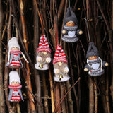 Christmas Gift Christmas Ornaments Home Pendants Christmas Tree Pendants Creative Old Man Doll Ornaments Knitted Puppet Doll Ornaments