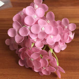 Christmas Gift 6-8CM Head/16PCS Preserved Hydrangeas Artificial Soap Roses Flowers,Forever Hydrangea Heads For Wedding ,Valentine'S Day Gift