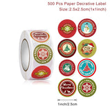 Christmas Gift 500Pcs Merry Christmas Stickers Animals Snowman Xmas Tree Decorative Stickers Wrapping Toys Gifts For Kids Label Christmas Tags