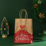 6pcs Gift Pakcaging Kraft Paper Bag Birthday Party Wedding Christmas New Year Child Favors Cookies Snack Decoration