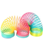 Cifeeo Rainbow Spring Toys Anti-stress Funny Game Educational Folding Plastic Spring Creative Magical Toys for Children Funny Gifts