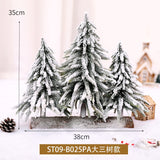 Christmas Gift New Year Artificial PE Mini Christmas Tree Ornament Tabletop Xmas Pine Trees Home Office Decoration Shopping Mall Festive Decor