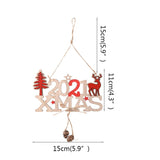 Christmas Gift Wooden Christmas Decoration for Home Christmas Tree Pendant Christmas Wood Ornaments Navidad New Year 2023