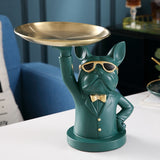 Cifeeo Home Room Decor,Figurine,Cool Bulldog,Sculpture,Table Decoration,Modern,Multifunction,Desk Storage,Statue,Decorative,Coin Bank