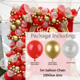 Cifeeo 1set Forest Green Garland Arch Kit Gold Balloons 4D Chrome Metallic Foil Balls Party Decor Wedding Birthday Baby Shower Globos