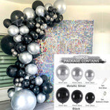 Cifeeo Black Gold Balloon Garland Arch Kit Confetti Latex Balloon 30th 40th 50th Birthday Party Balloons Decorations Adults Baby Shower