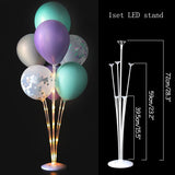 Home and Party Decoration LED Balloons Stand Latex foil Balloon Support Arch Wedding Decor Balloon Backdrops Globos Supplies