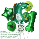 Dinosaur Party Decorations Dragon Balloons Set Paper Garland for Dino Jungle Birthday Party Decor Supplies Kids Children Favors