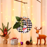 Christmas Gift Christmas Tree Pendant Christmas Ornament Garland Wooden Ornaments Patch Wooden House Number Door Hanger 2022 Xmas Gift