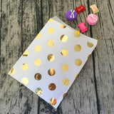 Christmas Gift 500pcs Assorted Rose Gold Metallic Paper Bags 5 x 7.5 Inch Flat Kraft Paper Foil Rose Polka Dots Stripes Wedding Candy Buffets