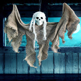 Christmas Gift Hanging Skull Head Ghost Haunted House Escape Horror Props Ornament Halloween Party Decorations for Home Terror Scary