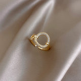 New Classic Zircon Circle Open Ring For Woman Sexy Finger Accessories Fashion Korean Jewelry Wedding Party Unusual Rings