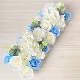 Luxury Wedding Road Cited Flowers Silk Rose Peony Hydrangea DIY Arched Door Flower Row Window T Station Wedding Decoration 50cm