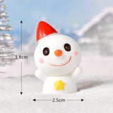 Christmas Gift Cartoon Mini Santa Claus Snowman Cake Decorations Merry Christmas Decor For Home Happy New Year 2022 Naviidad Cupcake Decor Gift